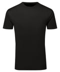 Tri-Dri TR503 short-sleeve T-shirt in plain black, displayed on a white background.
