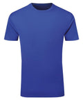 The Tri-Dri TR503 is displayed against a white background, featuring a plain blue design with short sleeves, a simple round neckline, and a smooth texture.