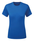 A Tri-Dri TR504 plain blue short-sleeved t-shirt displayed on a white background.