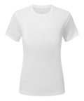 Product Description: The TR504 by Tri-Dri is a classic fit, short-sleeve T-shirt on a white background, featuring a plain white design with a round neck.