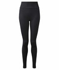 TR512 by Tri-Dri: Black high-waisted leggings showcased against a white backdrop.