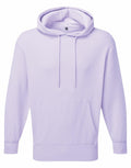 The Tri-Dri TR602 hoodie is a soft and comfortable light purple garment featuring a drawstring hood and a front kangaroo pocket. It has ribbed cuffs on the sleeves, and it's showcased against a plain white background.