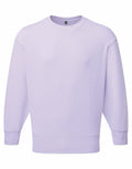 A plain light purple sweatshirt from Tri-Dri, product code TR603, featuring long sleeves, a crew neckline, and ribbed cuffs and hem. The sweatshirt is showcased on a white background.