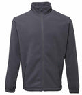 A simple charcoal zip-up jacket with a high collar and two front pockets from 2786, identified as Product TS014.