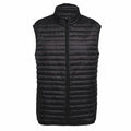 2786's TS019 is a black quilted sleeveless vest featuring a front zipper, displayed against a white background.