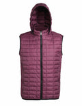 The 2786 TS024 features a quilted maroon hooded design with a front zipper, set against a white backdrop.