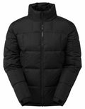 A black puffy winter jacket from brand 2786, featuring a high collar and front zipper, identified as product code TS048, is displayed against a white background.