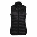 The TS19F by 2786 is a black puffer vest featuring a front zipper and stand-up collar.