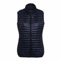 The 2786 TS19F is showcased against a white background, featuring a black, quilted, sleeveless puffer vest with a zipper front.