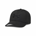 Under Armour UA046 black baseball cap featuring a curved visor and a prominent logo on the front.