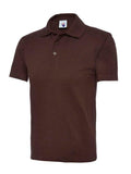 A Uneek UC103 childrens unisex classic polo shirt in Brown