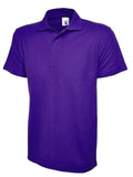 A Uneek UC103 childrens unisex classic polo shirt in Purple