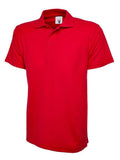 A Uneek UC103 childrens unisex classic polo shirt in Red