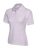 A Uneek UC106 ladies classic polo shirt in Lilac