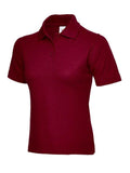 A Uneek UC106 ladies classic polo shirt in Maroon