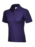 A Uneek UC106 ladies classic polo shirt in Purple