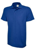 A Uneek UC114 mens unisex active cotton polo shirt in Royal