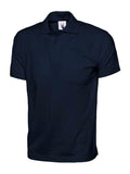 A Uneek UC122 adult unisex jersey polo shirt in Navy