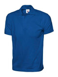A Uneek UC122 adult unisex jersey polo shirt in Royal