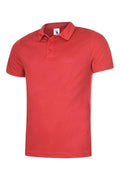 A Uneek UC125 mens ultra cool polo shirt in Red