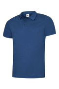 A Uneek UC125 mens ultra cool polo shirt in Royal
