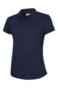 A Uneek UC126 ladies ultra cool polo shirt in Navy
