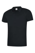 A Uneek UC127 mens ultra cool workwear polo shirt in Black