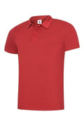 A Uneek UC127 mens ultra cool workwear polo shirt in Red