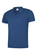 A Uneek UC127 mens ultra cool workwear polo shirt in Royal