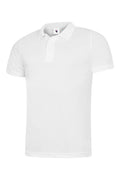 A Uneek UC127 mens ultra cool workwear polo shirt in White