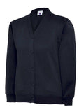 A Uneek UC207 childrens unisex classic  cardigan in Navy