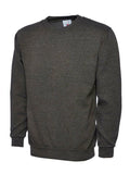A Uneek UC203 ladies deluxe sweatshirt in Charcoal