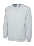 A Uneek UC203 ladies deluxe sweatshirt in Heather Grey