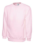 A Uneek UC203 ladies deluxe sweatshirt in Pink