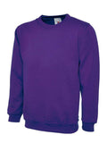 A Uneek UC203 ladies deluxe sweatshirt in Purple