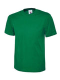 A Uneek UC301 adult unisex classic t-shirt in Kelly Green