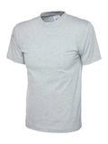 A Uneek UC302 adult unisex heavyweight t-shirt in Heather Grey
