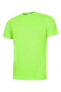 A Uneek UC315 mens ultra cool t-shirt in Electric Green