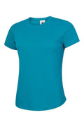 A Uneek UC316 ladies unisex classic t-shirt in Sapphire