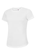 A Uneek UC316 ladies unisex classic t-shirt in White