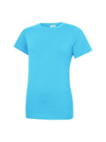 A Uneek UC318 ladies classic t-shirt in Sky