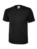 A Uneek UC320 adult unisex olympic t-shirt in Black