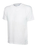 A Uneek UC320 adult unisex olympic t-shirt in White