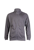 A Uneek UC203 unisex deluxe sweat jacket in Charcoal