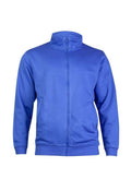 A Uneek UC203 unisex deluxe sweat jacket in Royal Blue