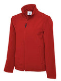 A Uneek UC612 adult unisex classic soft shell jacket in Red