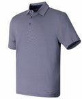 A light blue UG002 short-sleeve polo shirt with a buttoned collar from Under Armour Golf displayed on a white background.