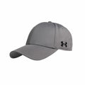 An Under Armour Golf UG060 baseball cap in gray featuring a subtle black logo on the side.