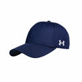 An Under Armour Golf UG060 baseball cap in navy blue, featuring a white logo on the side.