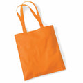 A WM101 tote bag from Westford Mill, featuring two handles, lying flat against a white background.
